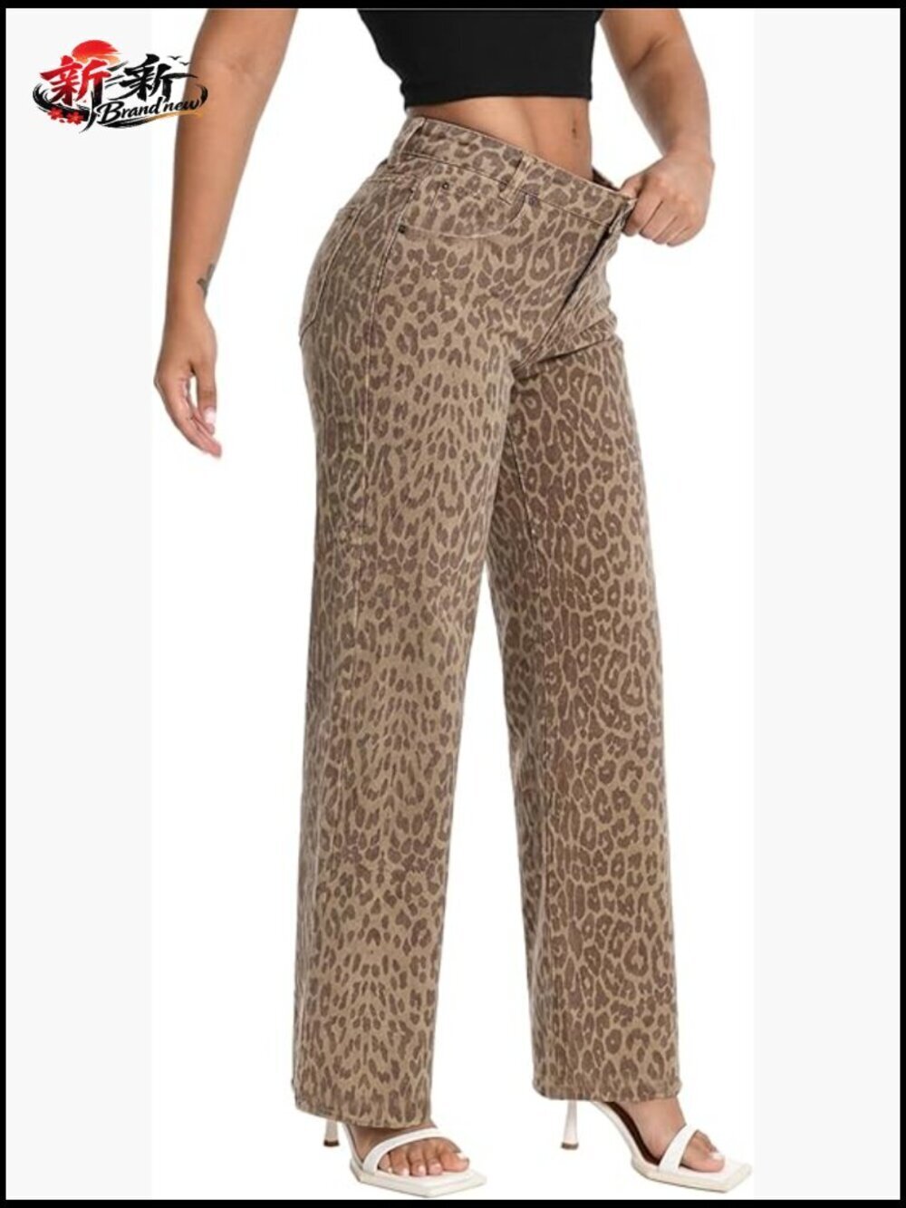 Shaping Wide Leg Baggy Jeans for Women Stretchy Mid Low Waisted Butts Lifting